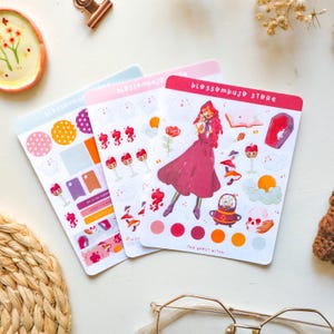 Pacchetto adesivi - Adesivi strega fantasma / Bullet Journal, Adesivi per planner, Adesivi per album, Adesivi spettrali, Adesivi per ragazze, Adesivi di Halloween
