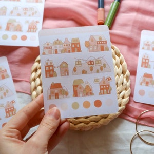 Stickersheet - Paesaggi invernali / Adesivi Bullet Journal, adesivi Planner, adesivi scrapbook, adesivi per case, adesivi per le vacanze