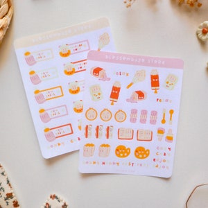 Foglio di adesivi: adesivi per il tempo libero/Bullet Journal, adesivi per pianificatore, adesivi per album di ritagli, adesivi decorativi, etichette adesive