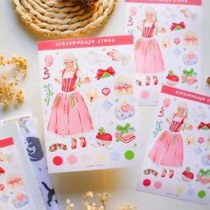 Foglio di adesivi in vinile - Adesivi Sweet Talk / Bullet Journal, Adesivi per planner, Adesivi per album, Adesivi romantici, Adesivi d'amore, A6