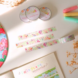 Washi Tape Holo Foiled - Verzauberte Flügel | Bullet Journal Sticker, Illustrationen, Illustration, Natur, Magie, Tiere