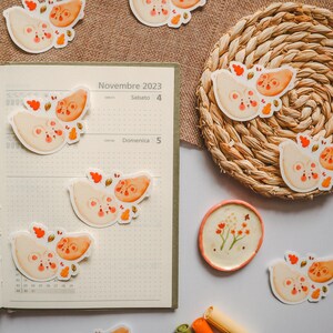 Autocollant en vinyle transparent transparent - Ours fantomatiques | Stickers bujo, Stickers agenda, Stickers scrapbooking, Stickers automne, Stickers animaux