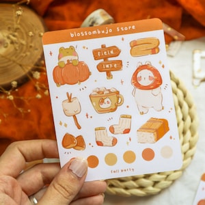 Stickersheet - | de la fête d’automne Autocollants Bullet Journal, Autocollants Planner, Autocollants Scrapbook, Autocollants Animal, Autocollants Automne, Autocollants Citrouille