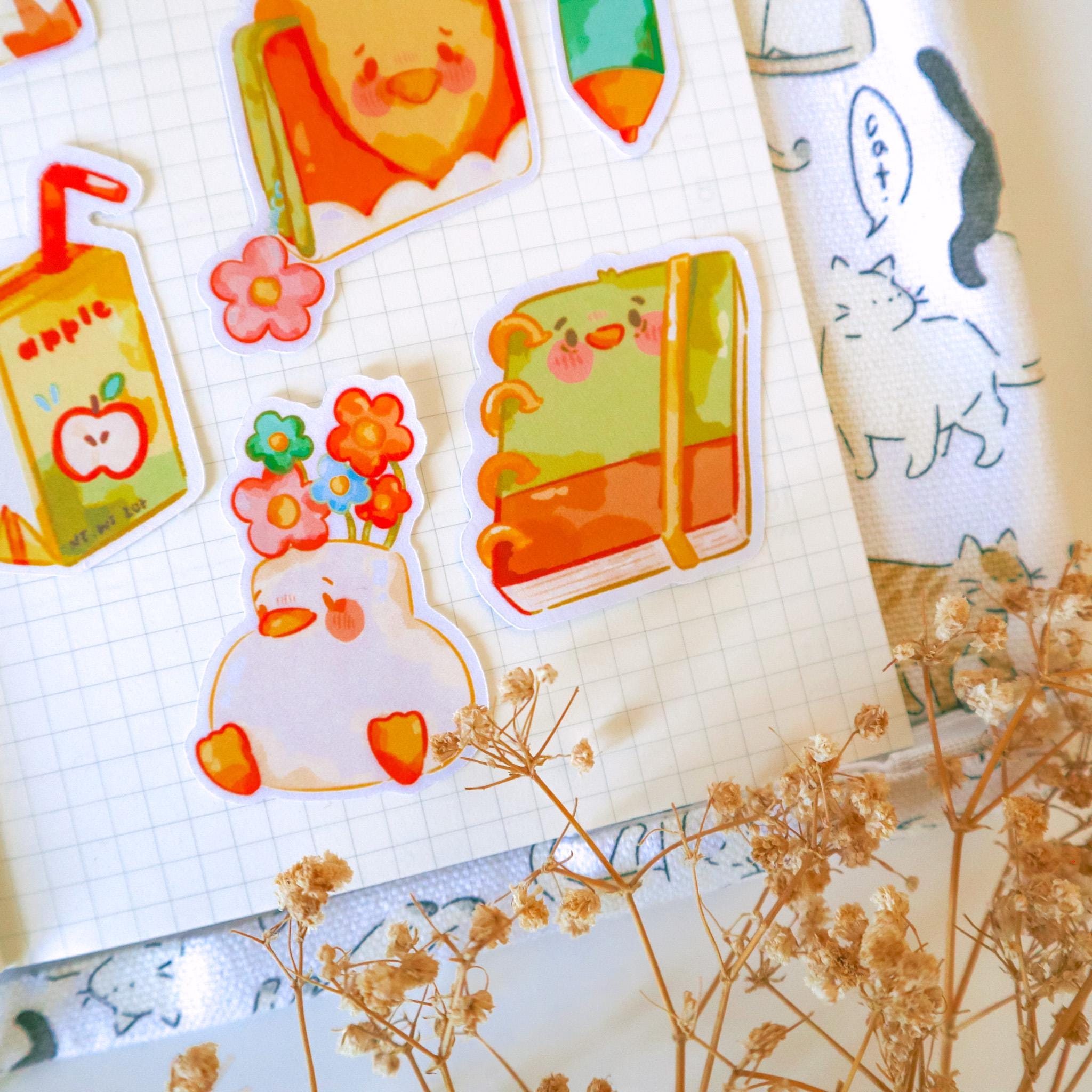 Journaling Sticker Set: Handmade Planner Stickers - Etsy