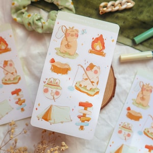 Stickerblad - Summer Nature | Bullet Journal Stickers, Planner Stickers, Scrapbook Stickers, Camping Stickers, Bos Stickers, Dieren
