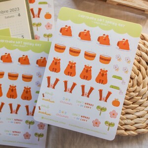 Stickersheet Vinyl - Clemmy Icons / Bullet Journal Stickers, Planner Stickers, Scrapbook Stickers, Animal Stickers, Spring Stickers, A6