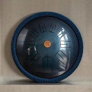 Tamburo a mano da 12&quot; (30 cm) - Tamburo a lingua in acciaio fatto a mano a 9 note con suono handpan
