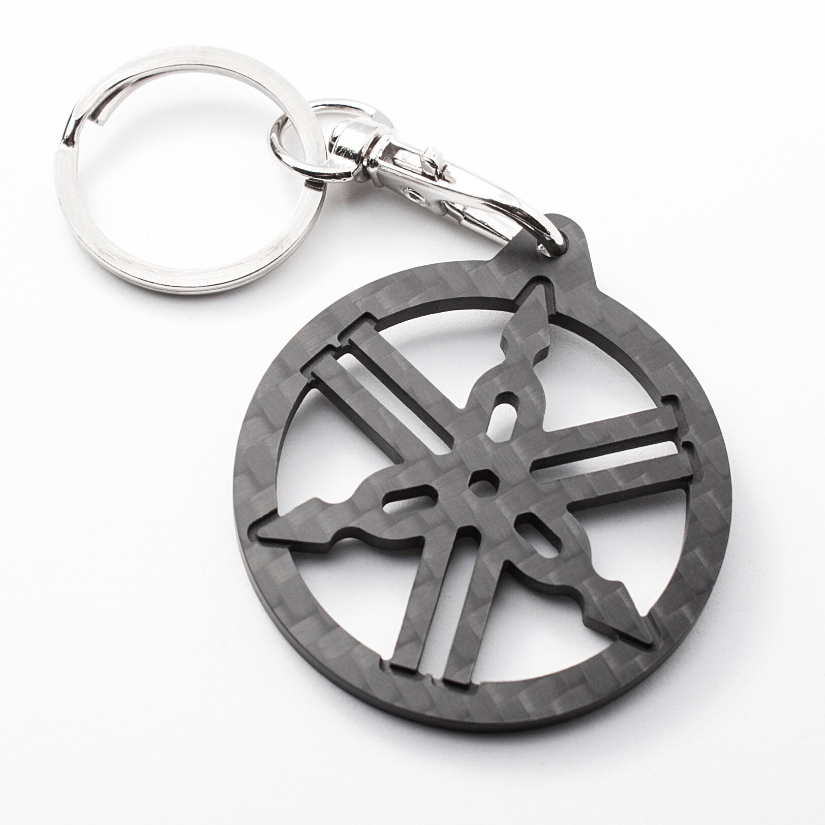 100 CARBON FIBER YAMAHA Keychain Keyring Yzf r1 Yzf r6 Yzf r3 Mt