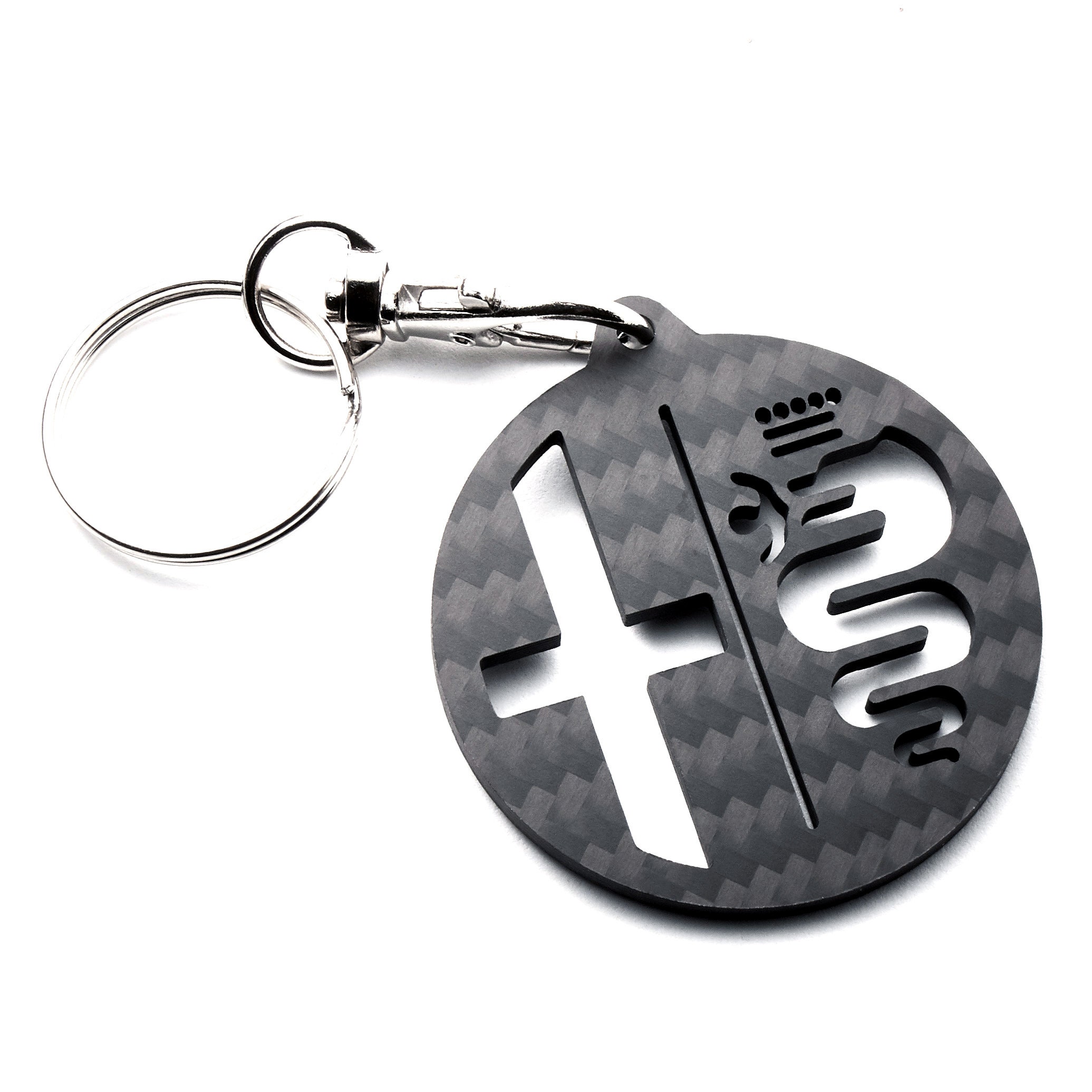 P/chiavi metallo 108x45x16mm quadrifoglio Keychain