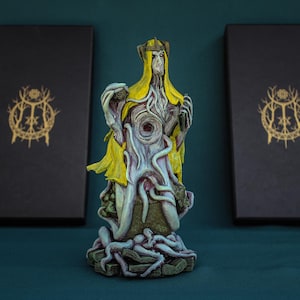 Figura de Hastur, Rey de Amarillo, Lovecraft, Cthulhu, Dagón, Decoración de terror, Estatua de Hastur