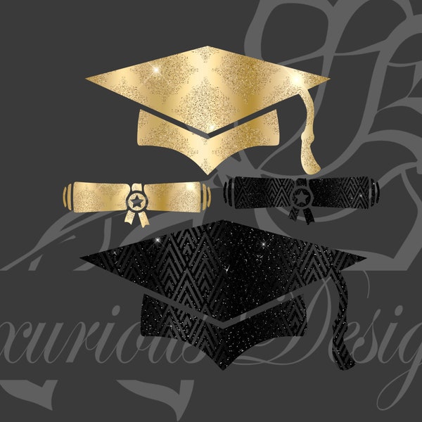 Graduation Cap Diploma PNG 2024