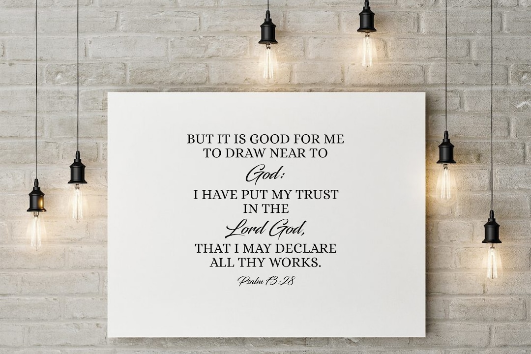 Psalm 73:28 Clipart SVG PNG High Quality Inspiring Scripture