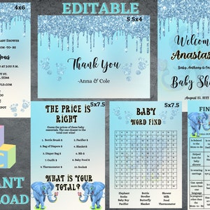 Baby Shower Invitation Set Download