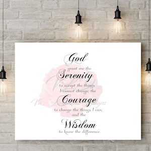 God Serenity Prayer Saying Clip Art SVG  PNG AI High Quality Inspiring Motivation Commercial Use