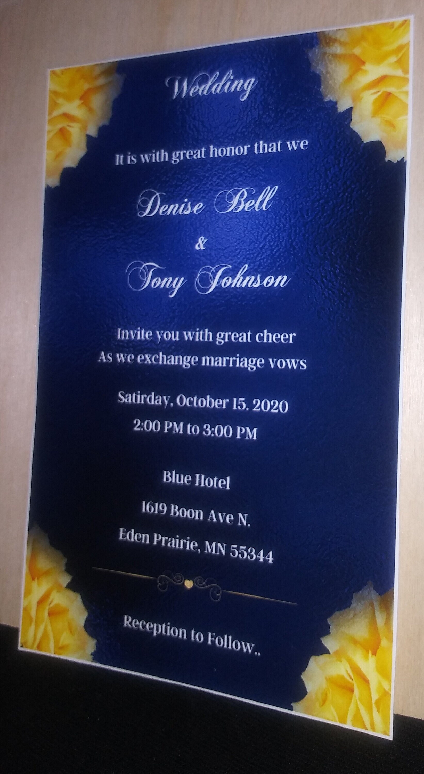 editable-royal-blue-yellow-wedding-invitation-5-piece-set-etsy