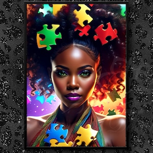 Puzzle Wall Art  Woman Home Décor Download