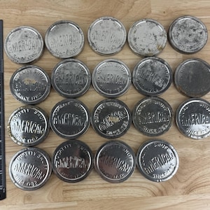 united states tobacco company lids value Snuff Tin Lid