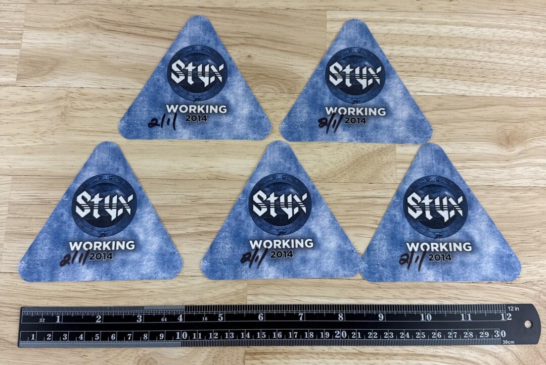 Styx Music Tour Stage Hand Pass Backstage Sticker Concert 2/1/2014 ...