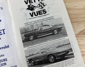 Vette Vues Corvette Magazine Vol 3 #12 June 1975 Red/Blue Car Club Advertising