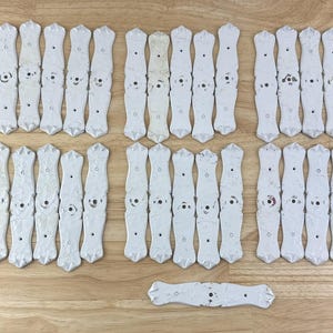 Vintage Knob Back Plates RD 1971 CAN Steampunk Mixed Media White No Knobs