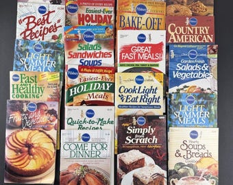 20+ Various Vintage Cookbook Booklet Recipe Books Baking, Soup & Dinner Ideas