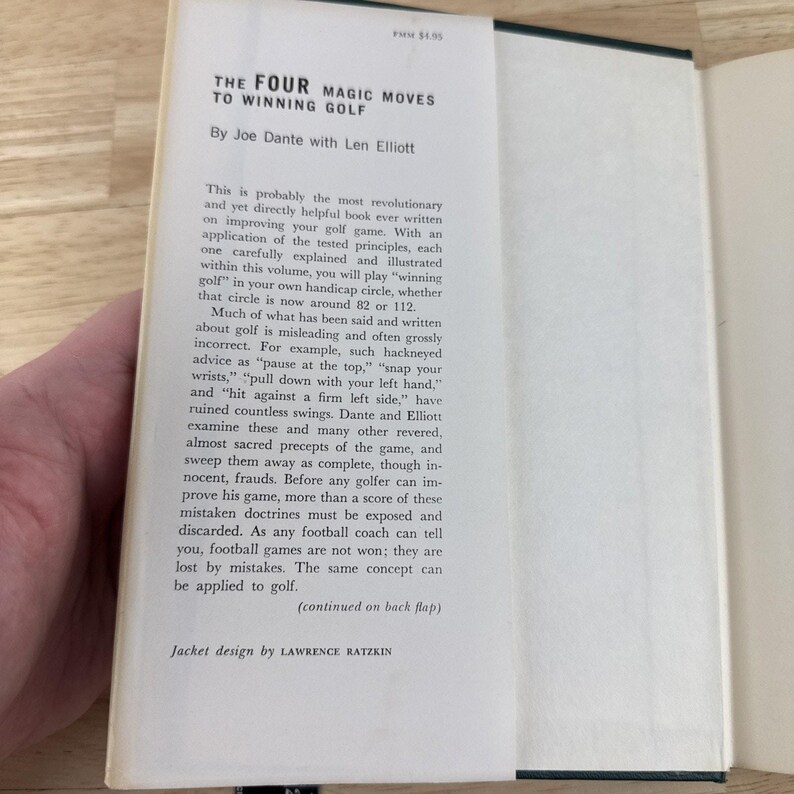 The Four Magic Moves to Winning Golf Joe Dante Len Elliott Hardcover 1962 Rare Bild 9