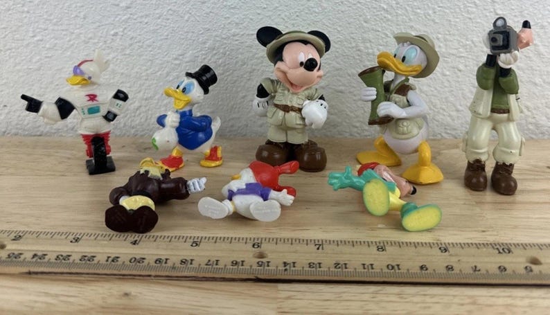Disney Mickey Mouse Safari / Duck Tales PVC Figure Mixed Lot Darkwing Animal image 1
