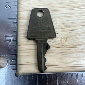 Vintage Brass Shwayder Bros Samsonite Denver Detroit USA Luggage Key 94 Bild 2
