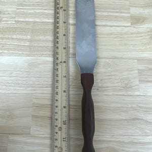 Cutco #28 Spatula Knife 7” Blade Brown Swirl Handle Icing Spreader Vintage