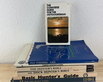 Vintage Hunting Outdoor How to Fly Fish Book Lot, NRA Gunsmithing Guns W/ Others
