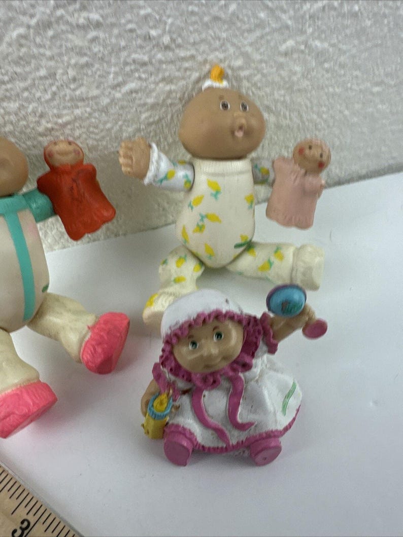 Vintage 1984 Cabbage Patch Kids Doll Mini Figures PVC Figurines Lot of ...