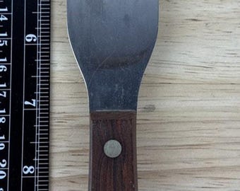 Vintage Cutco No. 38 6" Cake Icing Spatula Spreader, Dark Brown Handle