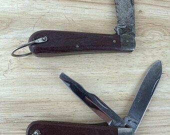 Klein Tools Chicago USA Vintage Hawkbill Pocket Knife W/ 2 Blade Pocket Knife