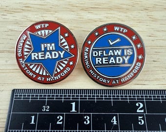 DFLAW Is Ready WTP History At Hanford Richland WA Lapel Pins Nuclear Waste Site