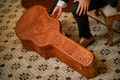 Classical Guitar Case - Hand Tooled with Full Grain Leather - Bellucci Cases product logo