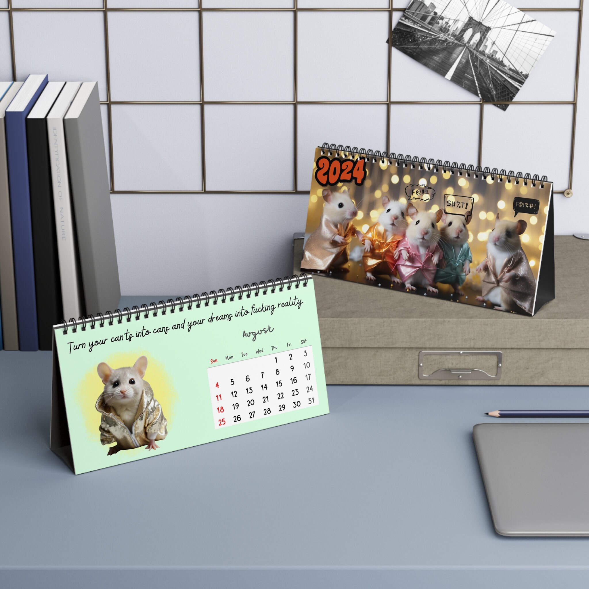 Funny Calendar 2024 U.s. 2024 Desk Calendar Swear Calendar Etsy Australia