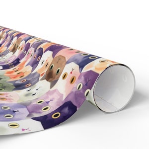 Cute Cats Wrapping Paper, Cat Paper, Cats Lover Gifts, Cute Gift Wrap ...