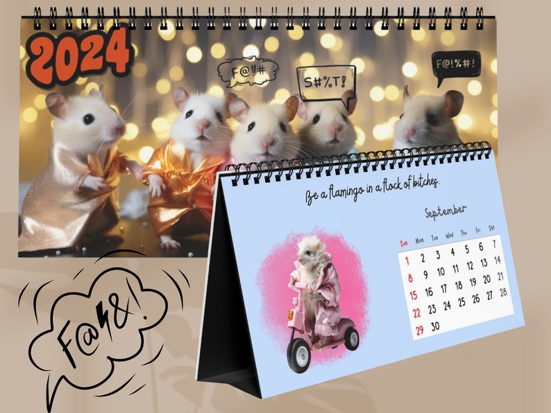 Funny Calendar 2024 U.s., 2024 Desk Calendar, Swear Calendar, Swear