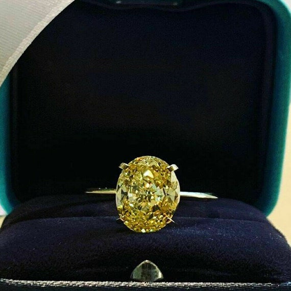Tiffany canary yellow diamond ring deals
