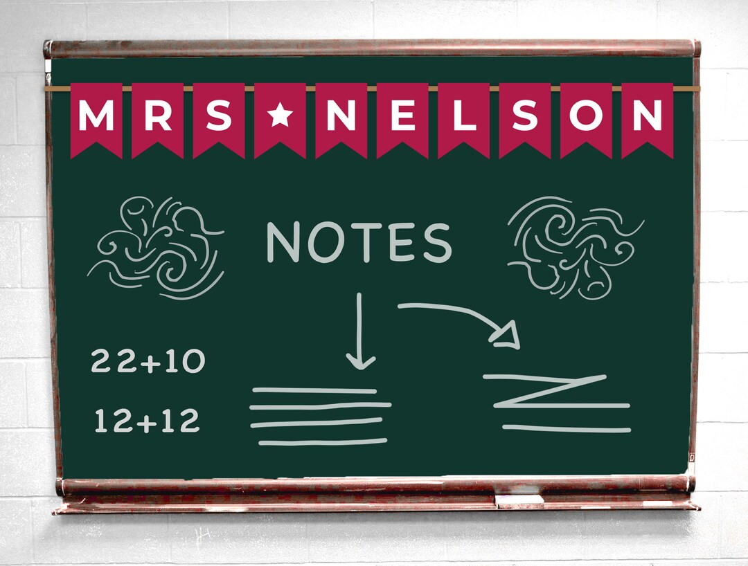 Custom Teacher Name Banner, PRINTABLE Banner, Party, Kids, Baby Shower