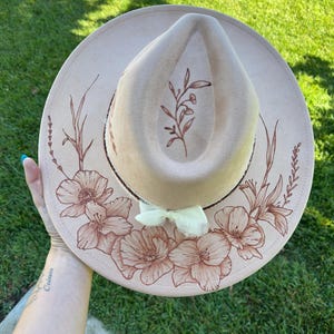 Custom burned hat DEPOSIT