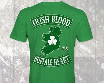 Irish Blood Buffalo Heart T-Shirt