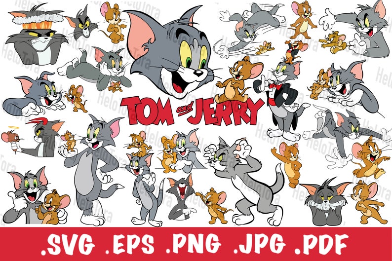 Download Tom and JerryTom and Jerry The MovieThe Movie SVG Bundle ...