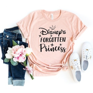 Womens Disney T-Shirt - Disneys Forgotten Princess  Shirt -Cinderella Shirt - Disney Family Shirt - Disney Shirts for Women - Disney Trip