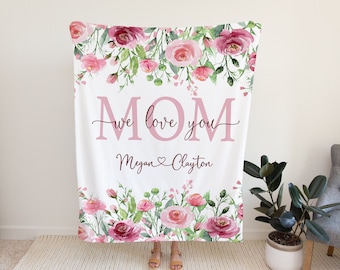 Personalized Blanket for Mom- Mother's Day Gift for Grandma - Personalized Gift for Mom - Grandma Gift Blanket - Family Blanket with Names