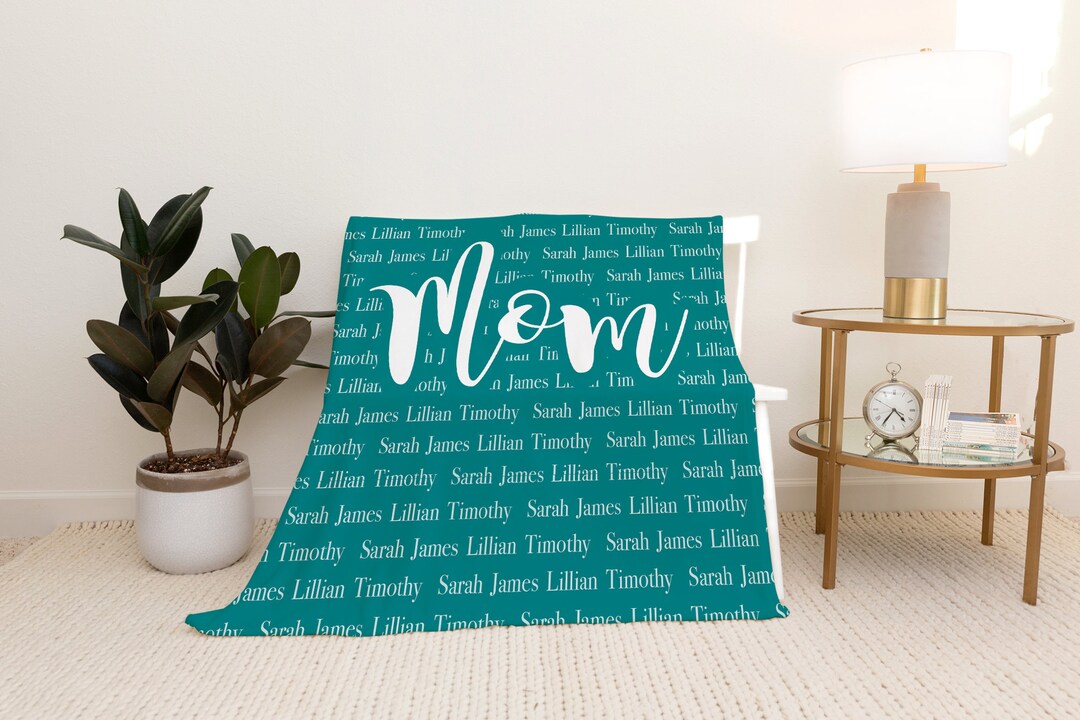 Personalized Mom Blanket Mom Christmas Gift for Mom Etsy