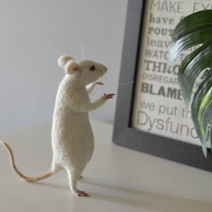 Fake Taxydermy Mouse,  Needle Felt Mice