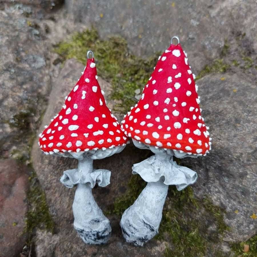Mushroom Decoration, Christmas Toadstool Baubles