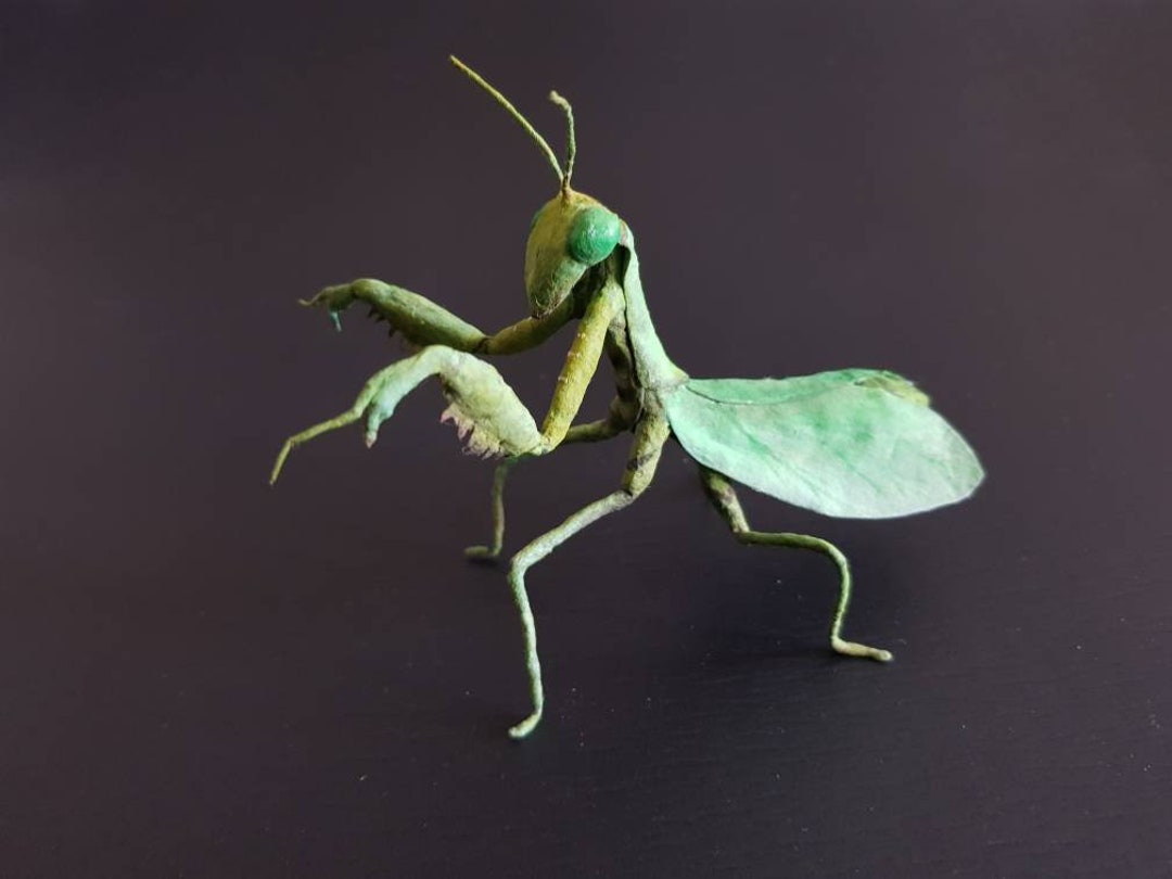 Praying Mantis Soft Sculpture Art Figurine - Etsy