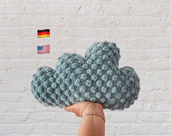 Häkelanleitung / Crochet Pattern Wolkenkissen, Kissen / Cloud Pillow (Ger/Eng)